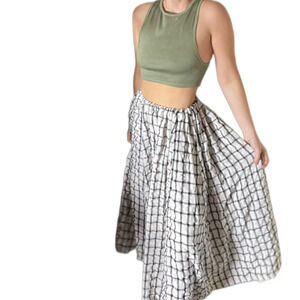 Green dyed ribbed forever 21 cropped top sleeveless tank